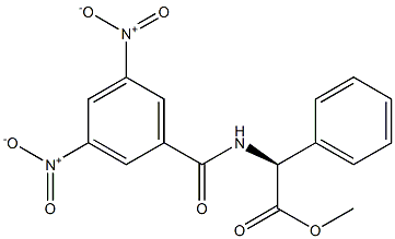 (S)-2-(3,5-Dinitrobenzoylamino)-2-phenylacetic acid methyl ester Struktur