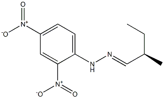 [R,(-)]-2-Methylbutyraldehyde 2,4-dinitrophenylhydrazone Struktur