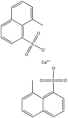 Bis(8-methyl-1-naphthalenesulfonic acid)calcium salt Struktur