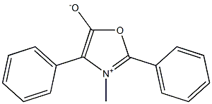 2,4-Diphenyl-3-methyloxazole-3-ium-5-olate Struktur