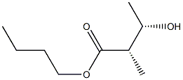 (2S,3S)-2-Methyl-3-hydroxybutyric acid butyl ester Struktur