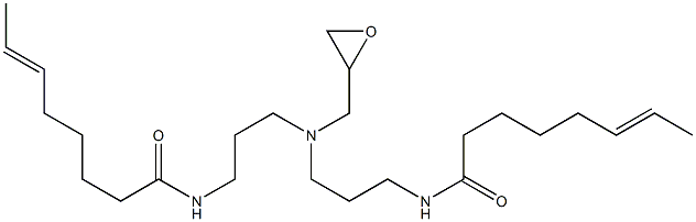 N,N-Bis[3-(6-octenoylamino)propyl]glycidylamine Struktur