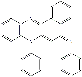 7-Phenyl-5-phenylimino-5,7-dihydrobenzo[a]phenazine Struktur