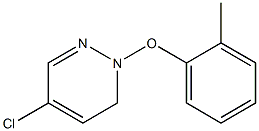 2-(2-Methylphenoxy)-5-chloro-2,3-dihydropyridazine Struktur