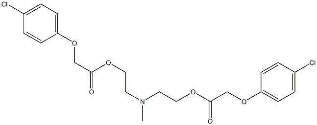 Bis[(4-chlorophenoxy)acetic acid](methylimino)bis(2,1-ethanediyl) ester Struktur