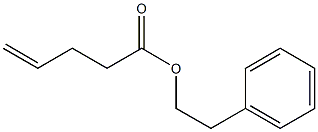 4-Pentenoic acid 2-phenylethyl ester Struktur