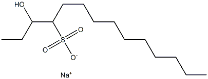 3-Hydroxytetradecane-4-sulfonic acid sodium salt Struktur