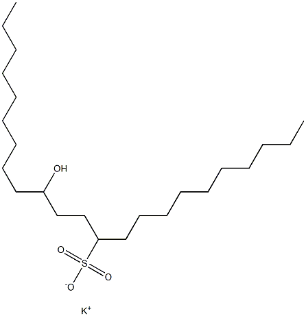 14-Hydroxytricosane-11-sulfonic acid potassium salt Struktur