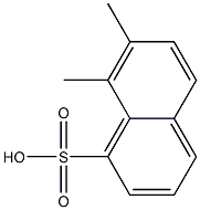 7,8-Dimethyl-1-naphthalenesulfonic acid Struktur