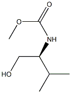 (-)-[(S)-1-Hydroxymethyl-2-methylpropyl]carbamic acid methyl ester Struktur