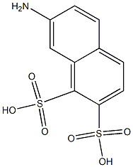 7-Amino-1,2-naphthalenedisulfonic acid Struktur