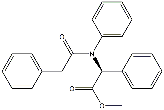 N,2-Diphenyl-N-(phenylacetyl)glycine methyl ester Struktur