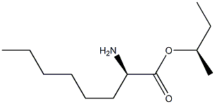 (R)-2-Aminooctanoic acid (R)-1-methylpropyl ester Struktur