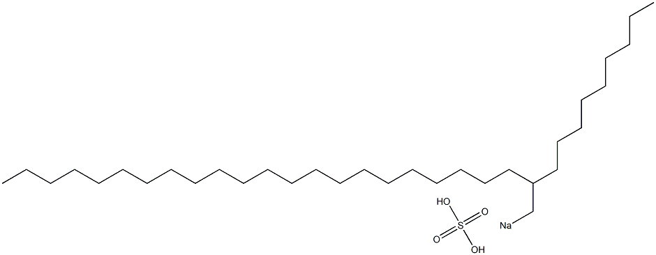 Sulfuric acid 2-nonyltetracosyl=sodium salt Struktur