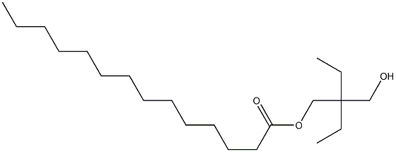 Tetradecanoic acid 2-ethyl-2-(hydroxymethyl)butyl ester Struktur