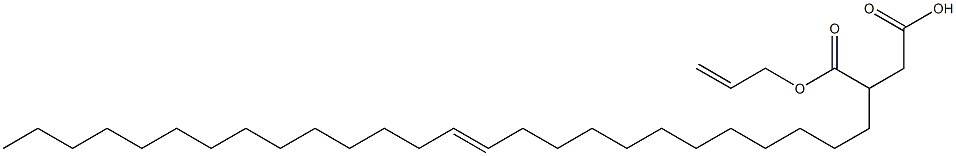 3-(12-Hexacosenyl)succinic acid 1-hydrogen 4-allyl ester Struktur