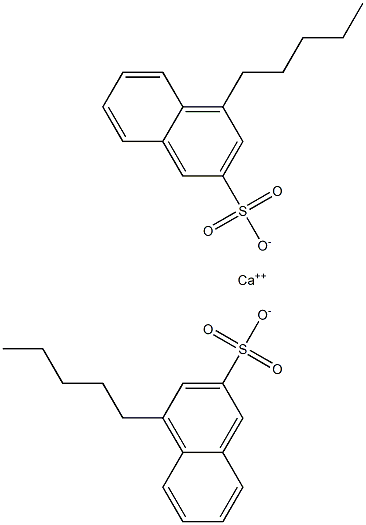 Bis(4-pentyl-2-naphthalenesulfonic acid)calcium salt Struktur