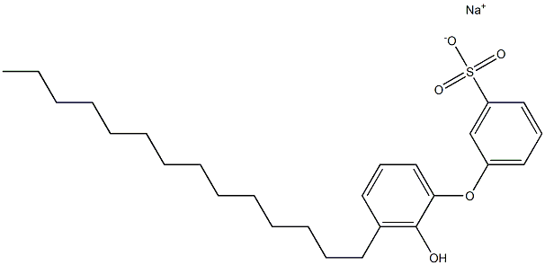 2'-Hydroxy-3'-tetradecyl[oxybisbenzene]-3-sulfonic acid sodium salt Struktur