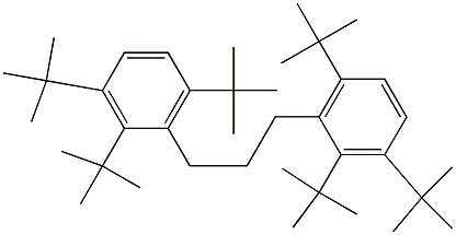 1,3-Bis(2,3,6-tri-tert-butylphenyl)propane Struktur