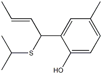 2-[(2E)-1-Isopropylthio-2-butenyl]-4-methylphenol Struktur