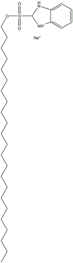 2,3-Dihydro-2-tricosyl-1H-benzimidazole-2-sulfonic acid sodium salt Struktur