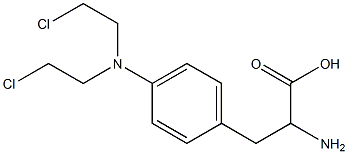 2-Amino-3-[4-[bis(2-chloroethyl)amino]phenyl]propionic acid Struktur