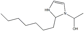 1-(1-Hydroxyethyl)-2-heptyl-4-imidazoline Struktur