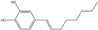 4-[(E)-1-Octenyl]pyrocatechol Struktur