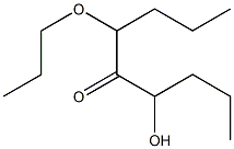 4-(Propoxy)-6-hydroxy-5-nonanone Struktur