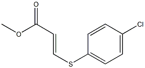 (E)-3-[(4-Chlorophenyl)thio]acrylic acid methyl ester Struktur