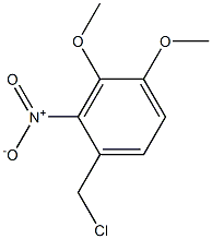 1-Chloromethyl-3,4-dimethoxy-2-nitrobenzene Struktur