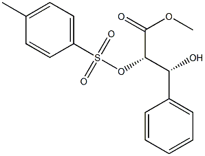 [2S,3R,(-)]-3-Hydroxy-3-phenyl-2-[(4-methylphenylsulfonyl)oxy]propanoic acid methyl ester Struktur