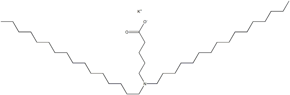 5-(Dihexadecylamino)valeric acid potassium salt Struktur