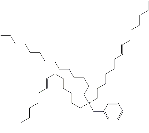 Tri(7-tetradecenyl)benzylaminium Struktur