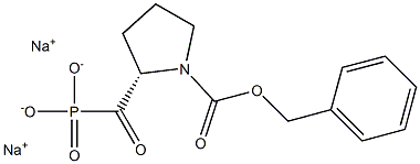 1-(Benzyloxycarbonyl)prolylphosphonic acid sodium salt Struktur