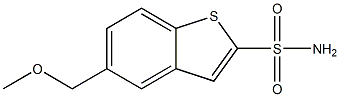 5-(Methoxymethyl)benzo[b]thiophene-2-sulfonamide Struktur