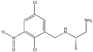 (2S)-2-[(3-Nitro-2,5-dichlorobenzyl)amino]propan-1-amine Struktur