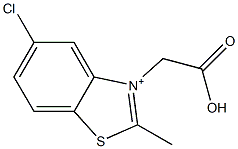 3-Carboxymethyl-5-chloro-2-methylbenzothiazole-3-ium Struktur