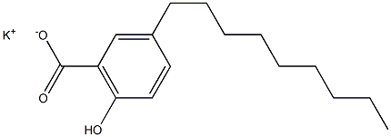 3-Nonyl-6-hydroxybenzoic acid potassium salt Struktur