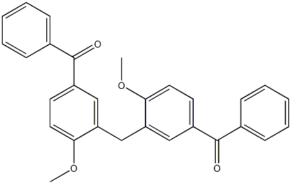 3,3''-Methylenebis(4-methoxybenzophenone) Struktur