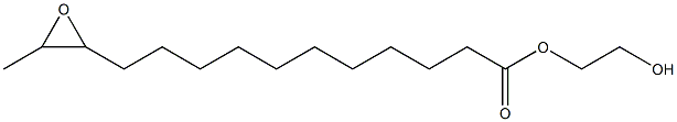 12,13-Epoxymyristic acid 2-hydroxyethyl ester Struktur