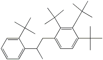 1-(2,3,4-Tri-tert-butylphenyl)-2-(2-tert-butylphenyl)propane Struktur