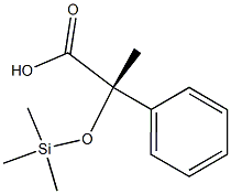 (S)-2-(Trimethylsilyloxy)-2-phenylpropionic acid Struktur