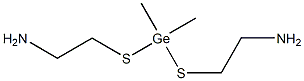 2,2'-[(Dimethylgermylene)bisthio]bis(ethanamine) Struktur