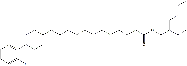 16-(2-Hydroxyphenyl)stearic acid 2-ethylhexyl ester Struktur