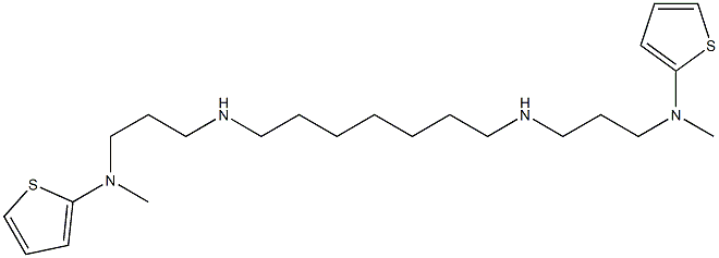 N,N'-Bis[3-[2-thienylmethylamino]propyl]-1,7-heptanediamine Struktur