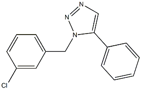 1-(3-Chlorobenzyl)-5-phenyl-1H-1,2,3-triazole Struktur