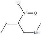 (E)-1-Methylamino-2-nitro-2-butene Struktur