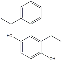 2-(2-Ethylphenyl)-3-ethylbenzene-1,4-diol Struktur