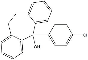 5-(4-Chlorophenyl)-10,11-dihydro-5H-dibenzo[a,d]cyclohepten-5-ol Struktur